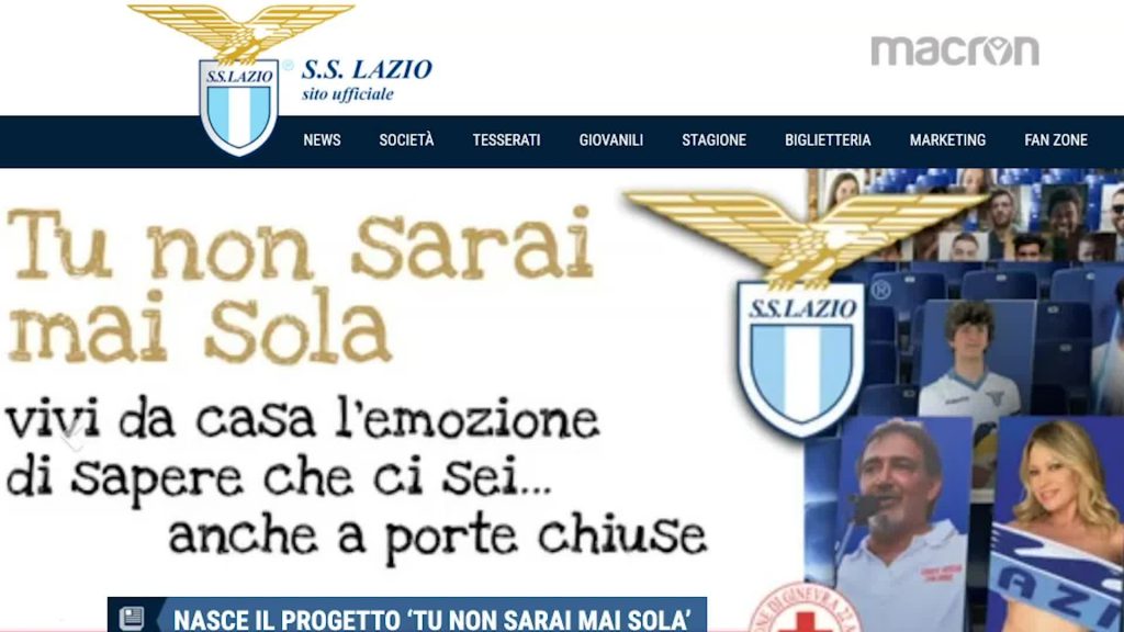 Calcio, Lazio e sagome