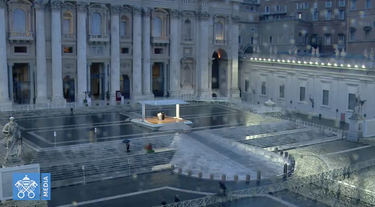 Papa Francesco, messa in Piazza San Pietro vuota