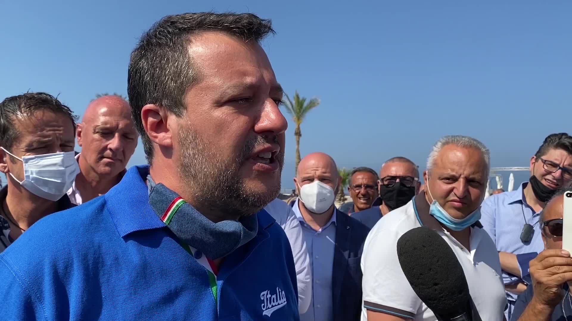 Salvini, Mondragone