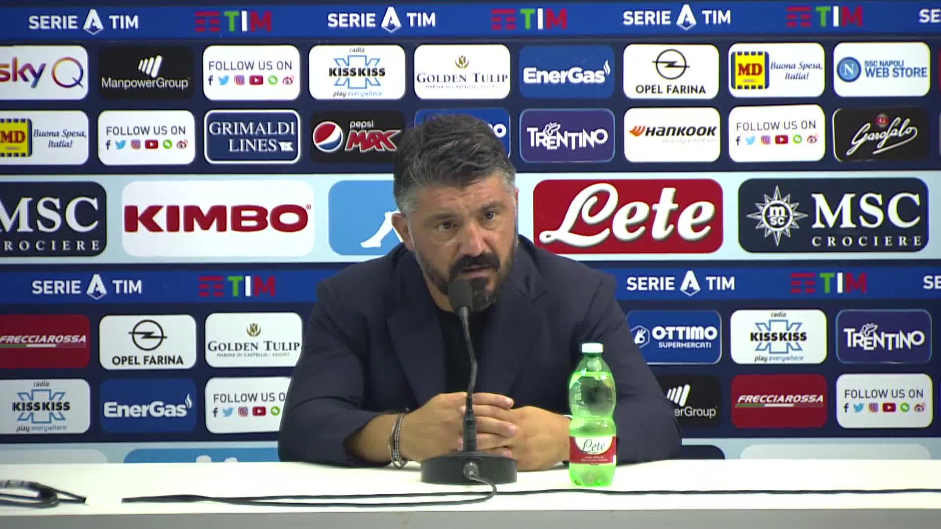 Napoli, Gattuso: "Il rigore del Milan? Non me lo spiego"