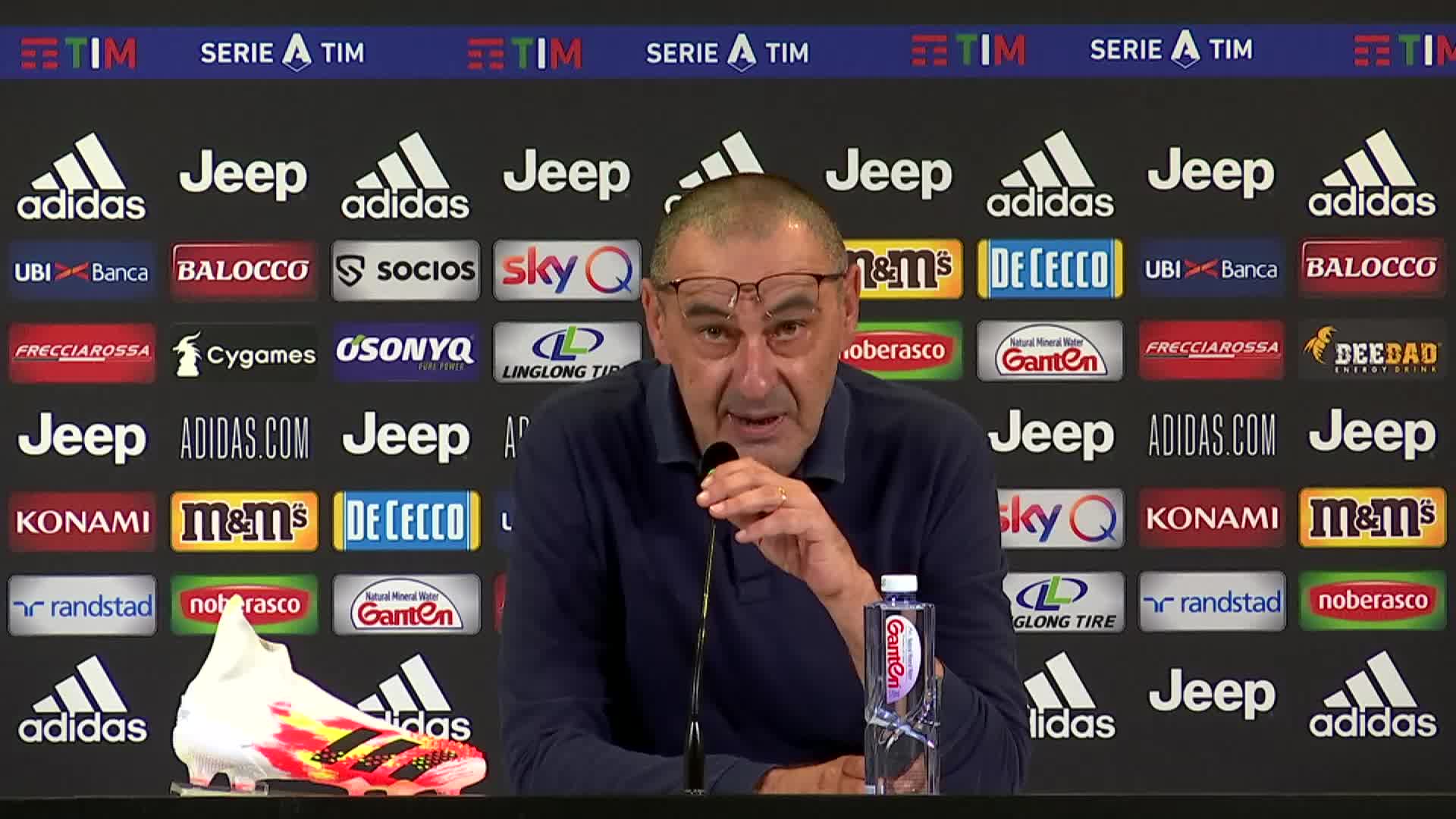 Juve-Lazio, Sarri: "Pensiamo ai punti che mancano"