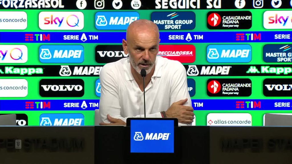 Sassuolo-Milan, Pioli: "Orgoglioso del rinnovo, volevo restare"