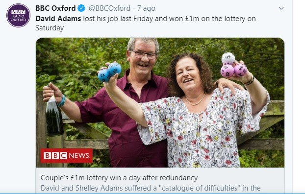 Senza lavoro e con la moglie malata: vince un milione alla lotteria
