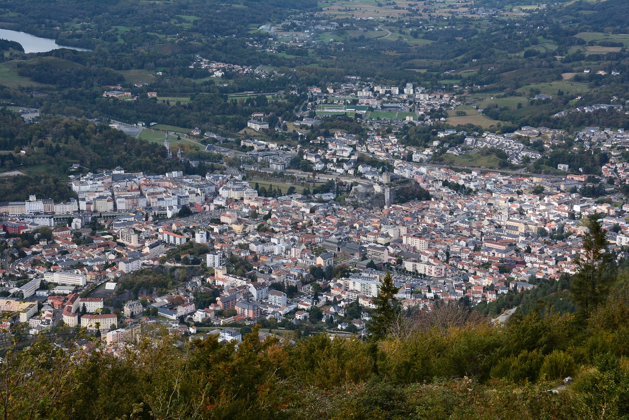 Veduta di Lourdes dal Pic du Jer (Mentnafunangann)