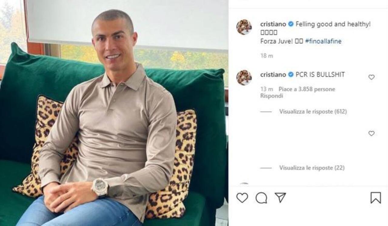 Cristiano Ronaldo assente contro il Barcellona: “Il tampone è una str…”