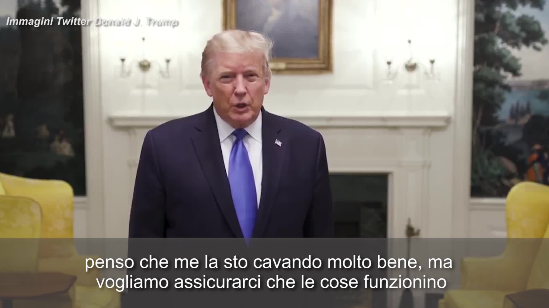 Usa, Trump ricoverato con febbre: ma mantiene i pieni poteri