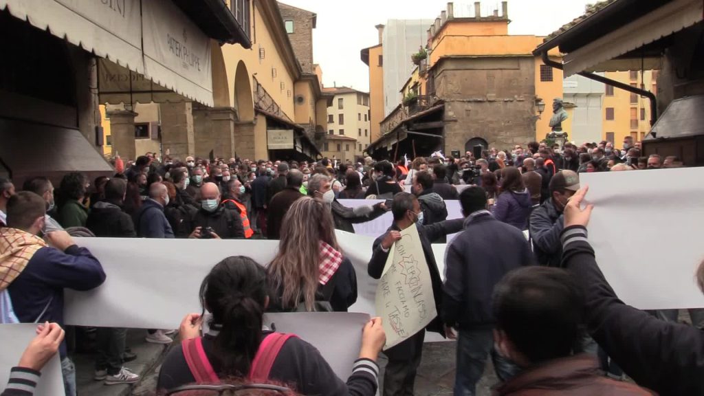 Da Ponte Vecchio la marcia dei ristoratori su Roma