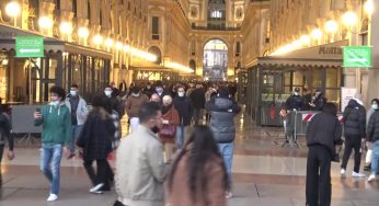 Milano, folla in centro nell’ultimo giorno di zona arancione