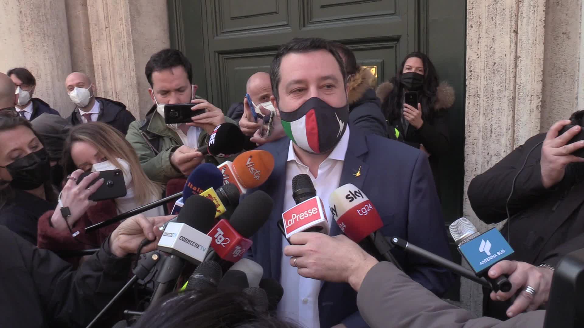 Governo, Salvini: "Draghi è come Ibrahimovic"
