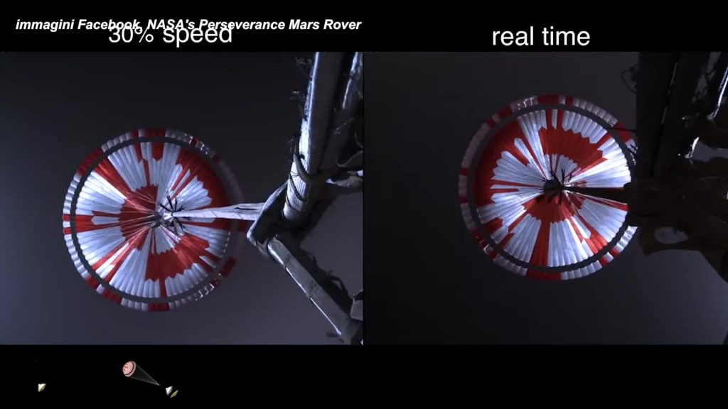 Perseverance, svelato il messaggio nascosto nel paracadute del rover
