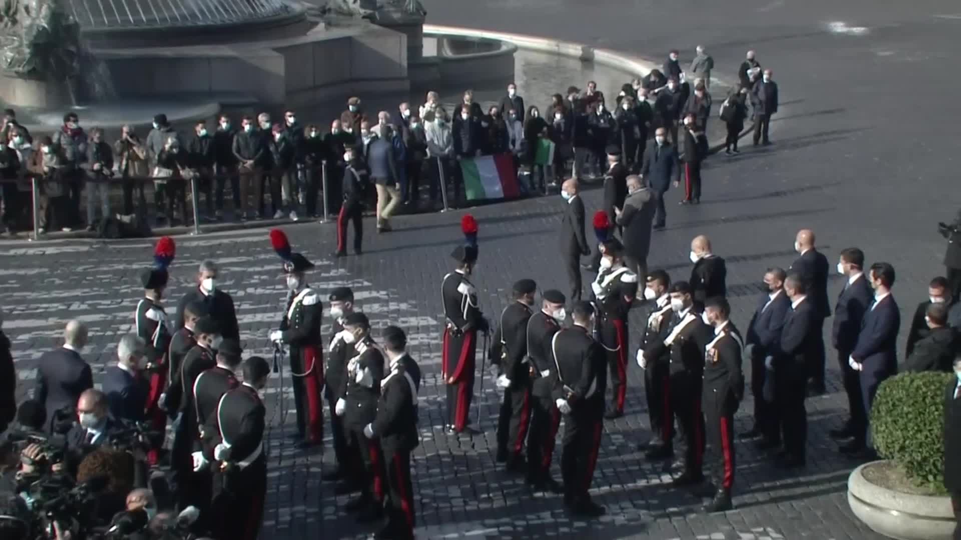 Funerali di Stato per Attanasio e Iacovacci: bare avvolte nel tricolore