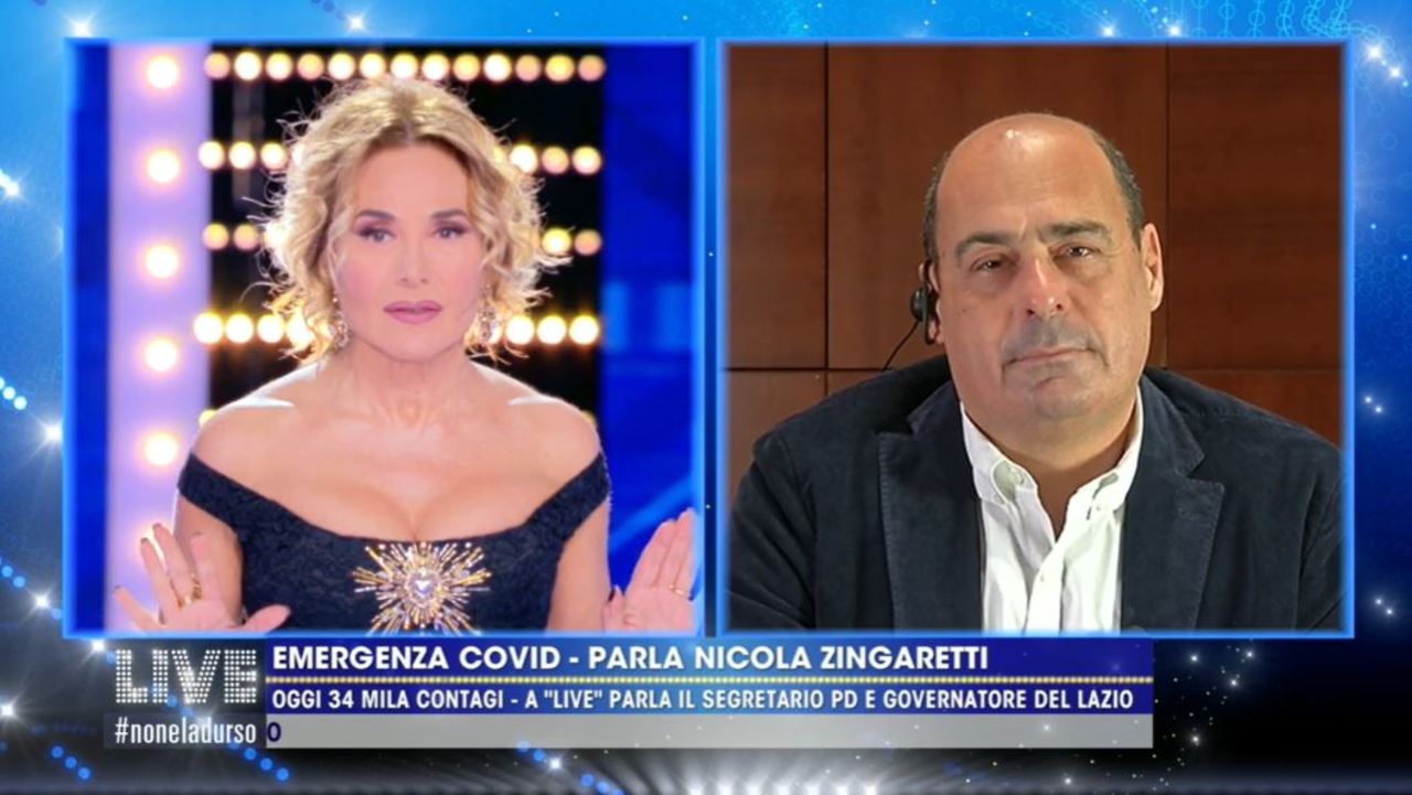 Zingaretti: “Barbara D’Urso ha portato politica vicino alle persone”