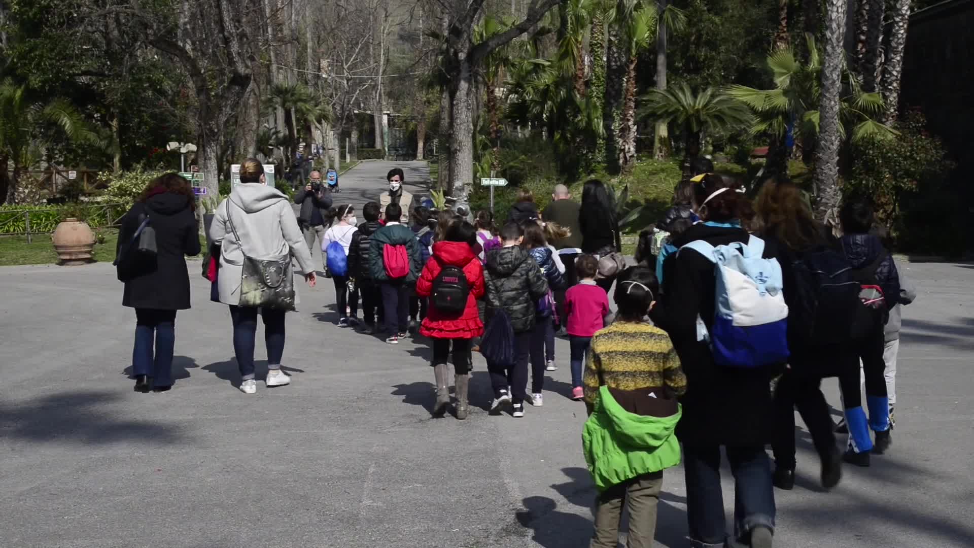 Napoli, lezione allo zoo per i bambini "No Dad"