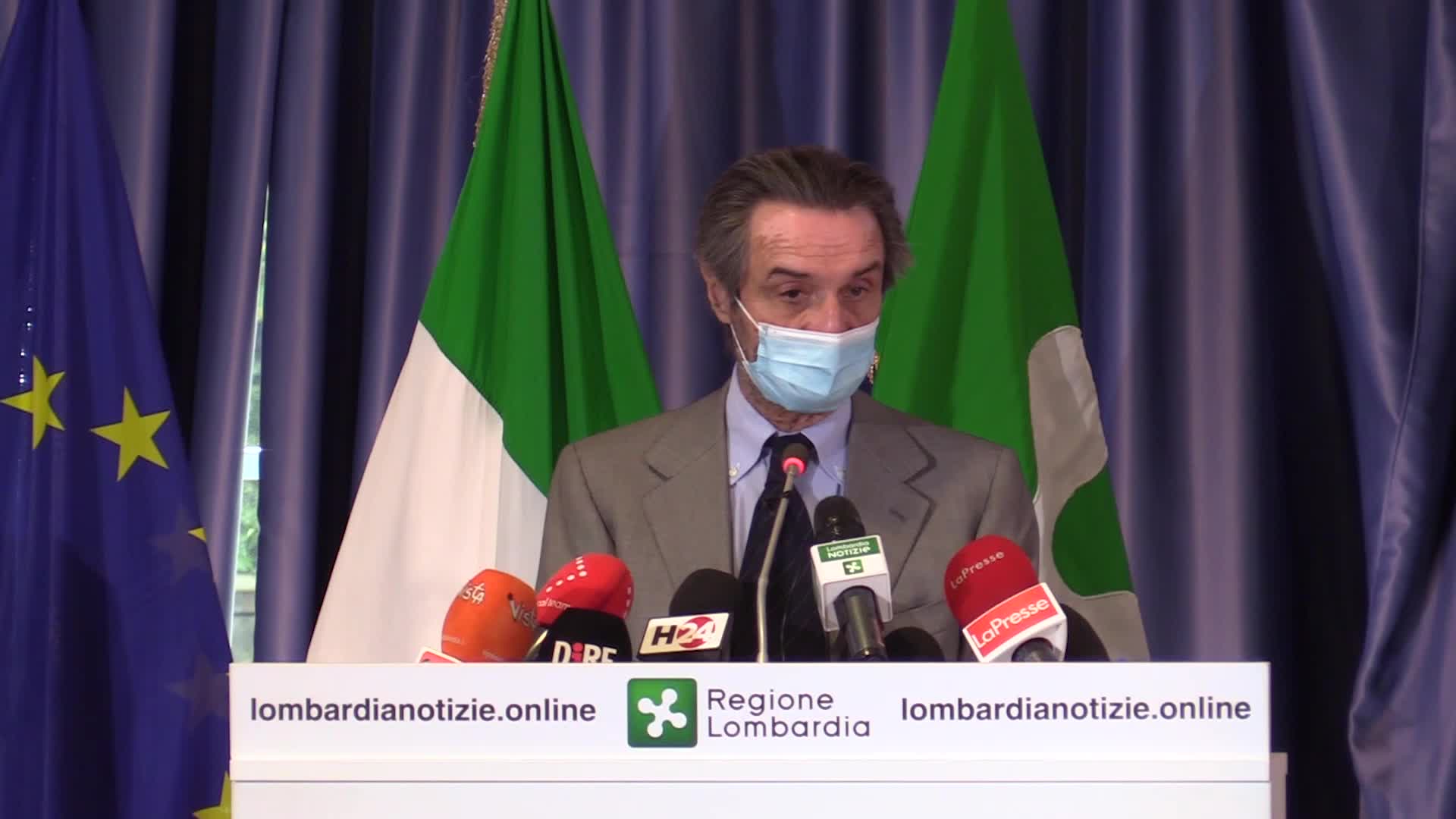 Lombardia, Fontana è ottimista sul ritorno alla zona arancione