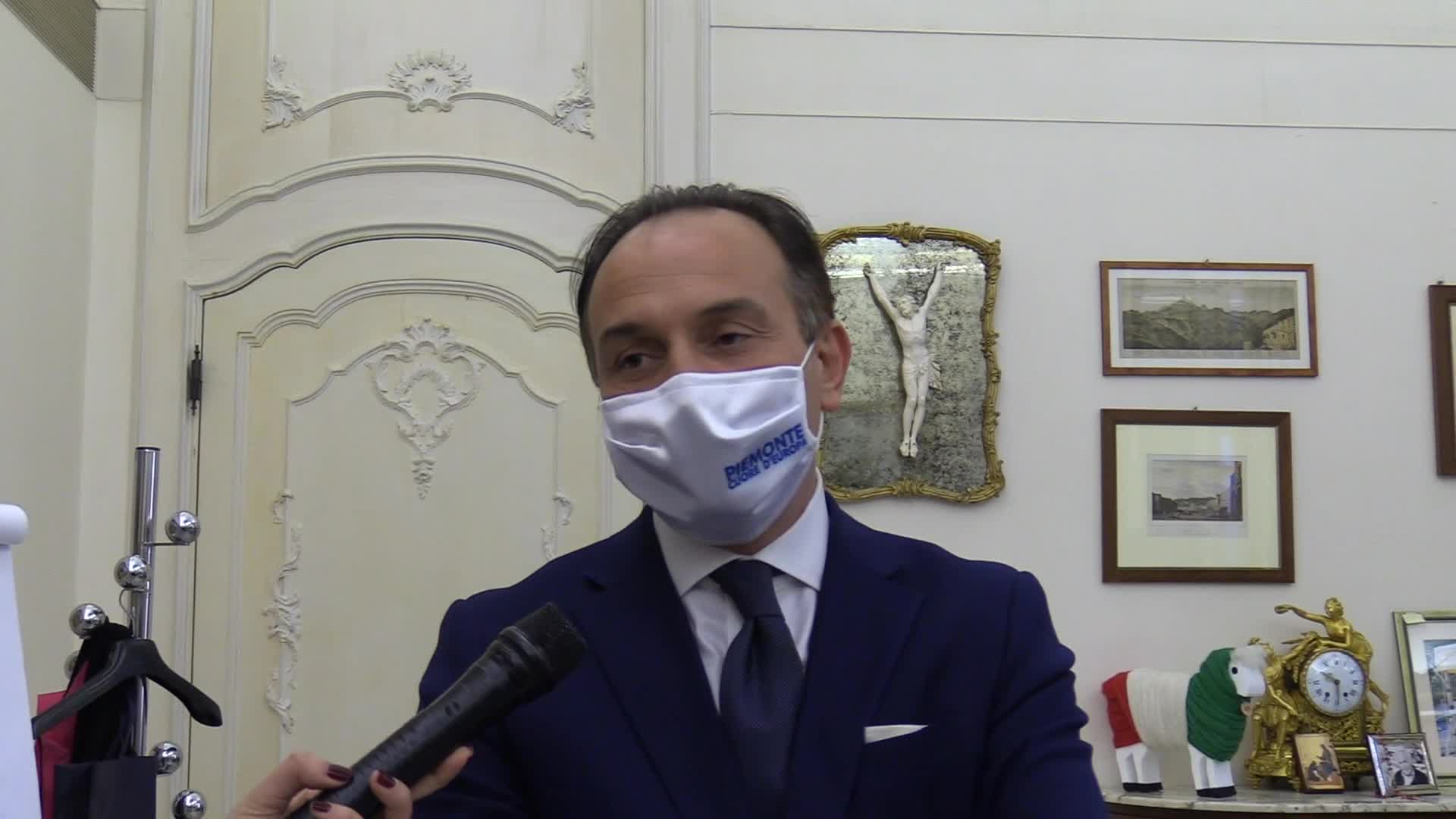 Covid, Cirio: "Ben venga gestione militare dei vaccini"