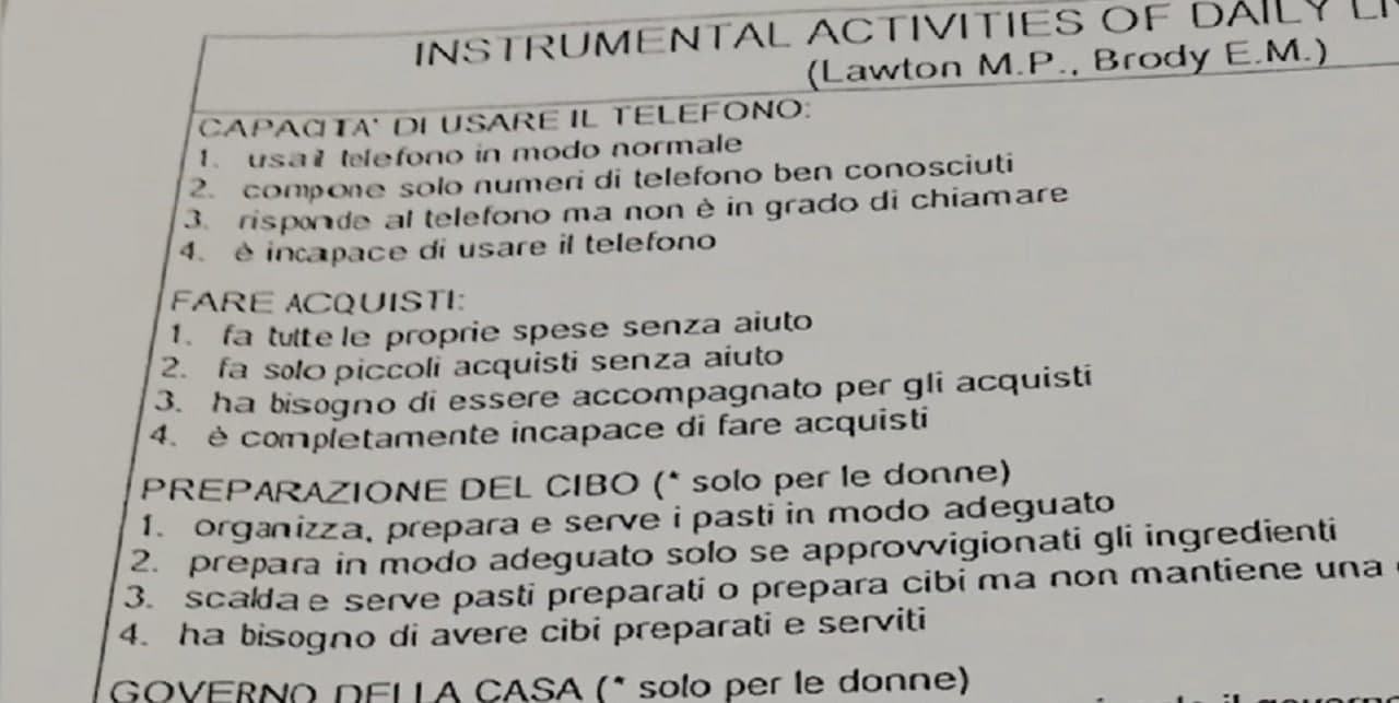 Donne, governo della casa (modulo ASST Bollate)