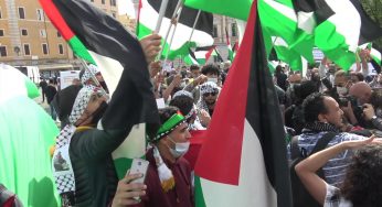 Palestina, cortei di solidarietà in tutta Italia: “Stop al genocidio”
