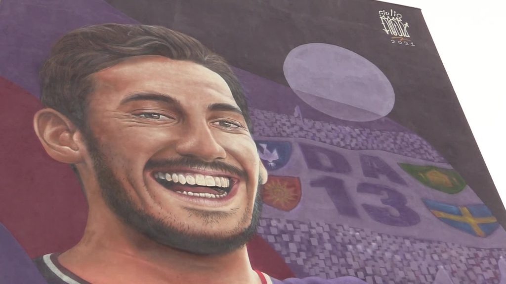 Firenze, murale dedicato ad Astori: "È stato motivo d'orgoglio"