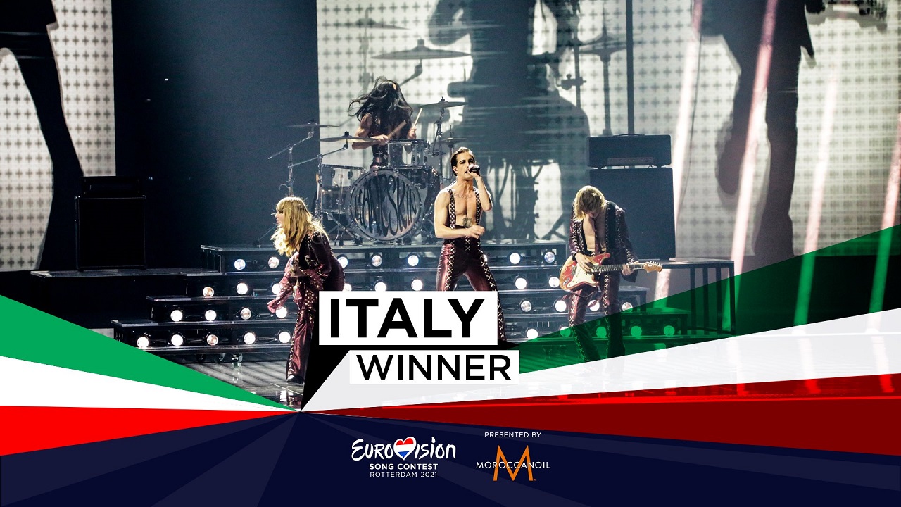 I Maneskin sul palco dell'Eurovision Song Contest 2021