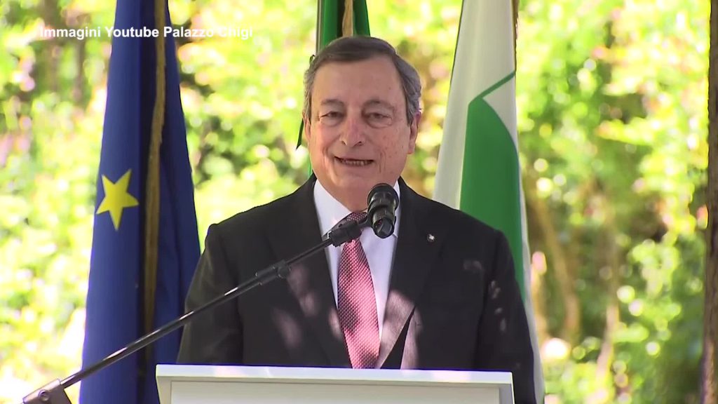 Draghi: "Si percepisce la voglia di ricominciare dopo la pandemia"