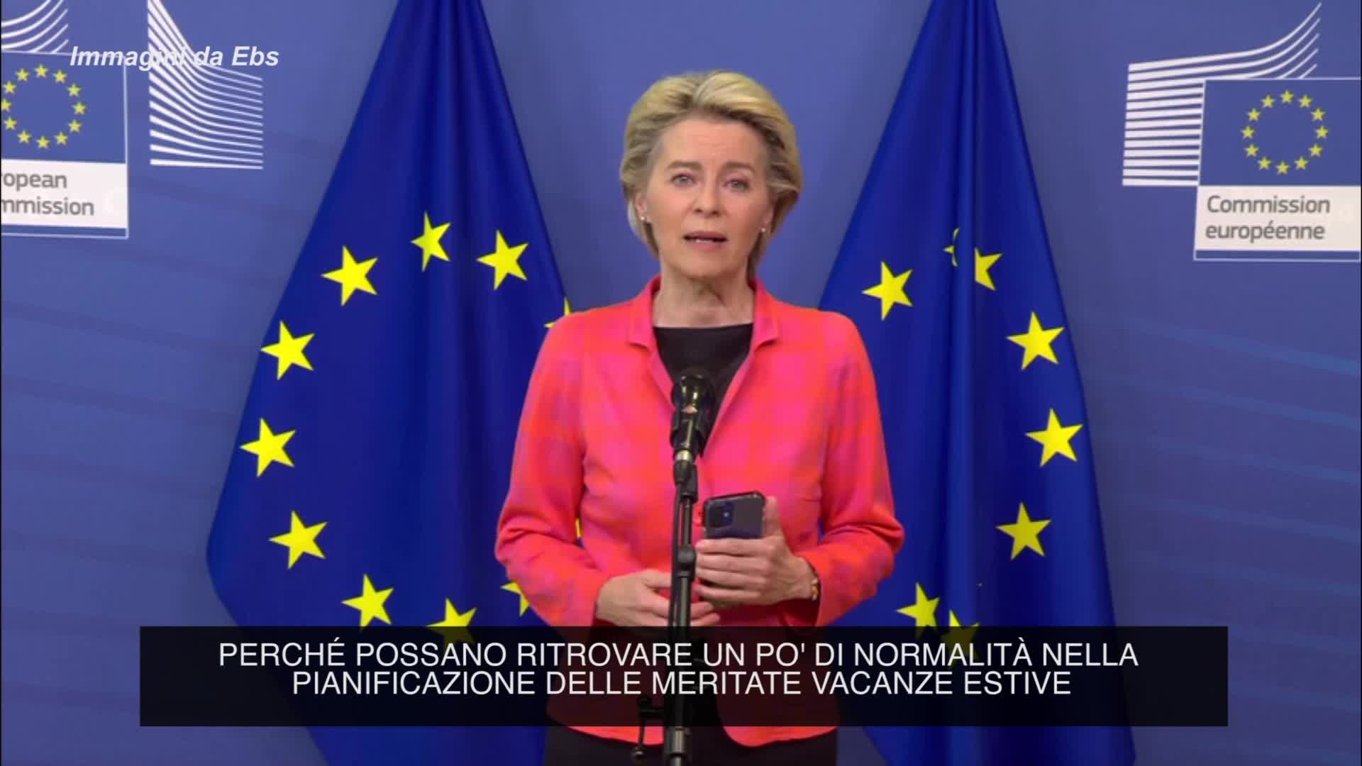 Covid, Von der Leyen: "Ecco il mio certificato Covid digitale UE"