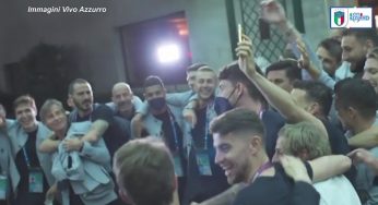 Europei, gli Azzurri cantano “Notti magiche” dopo la vittoria sul Galles – VIDEO