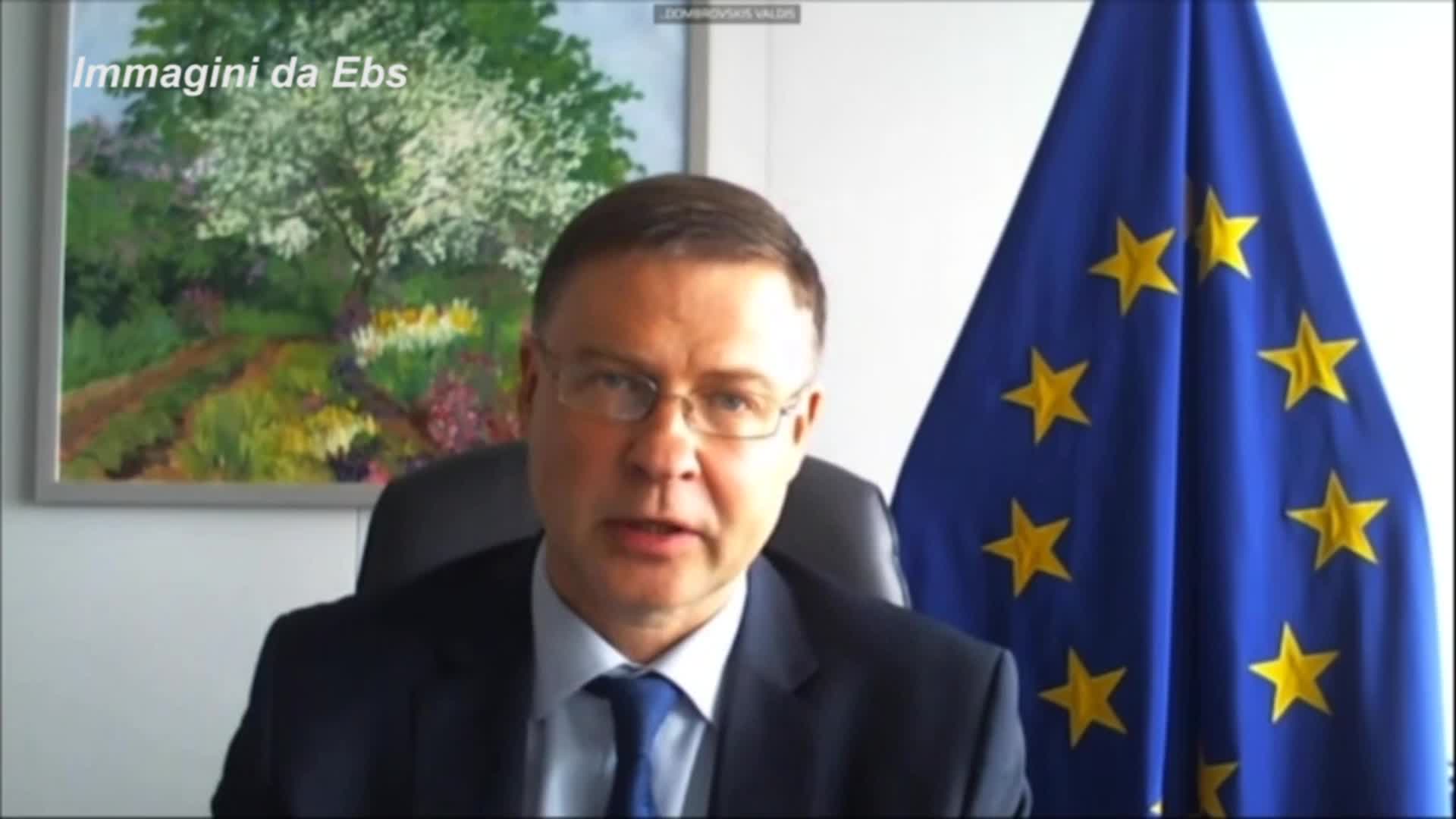 UE, Dombrovskis: "Quasi tutte economie a livelli pre-crisi nel 2022"