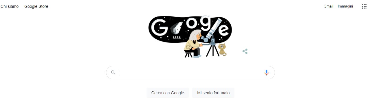 Il doodle dedicato a Margherita Hack