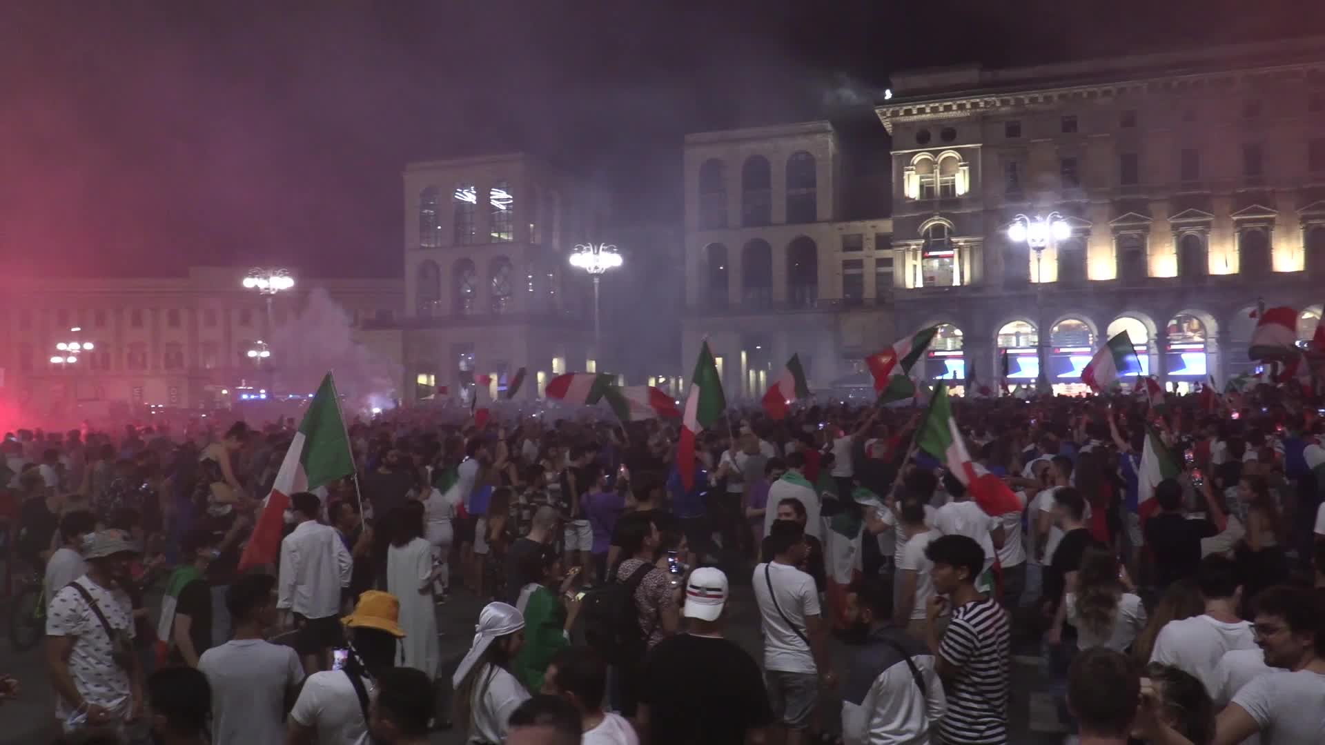 Euro 2020, i festeggiamenti nelle piazze italiane per la vittoria azzurra