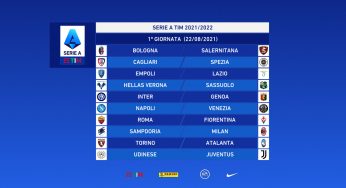Serie A 2021-2022, il calendario: Juventus, inizio e fine anno durissimi