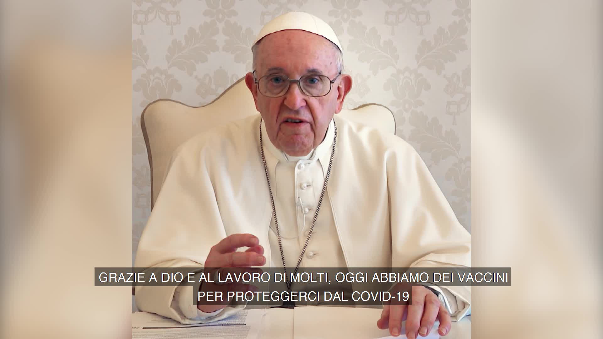 Papa Francesco, l'appello: "Vaccinarsi è un atto di amore, collaboriamo"