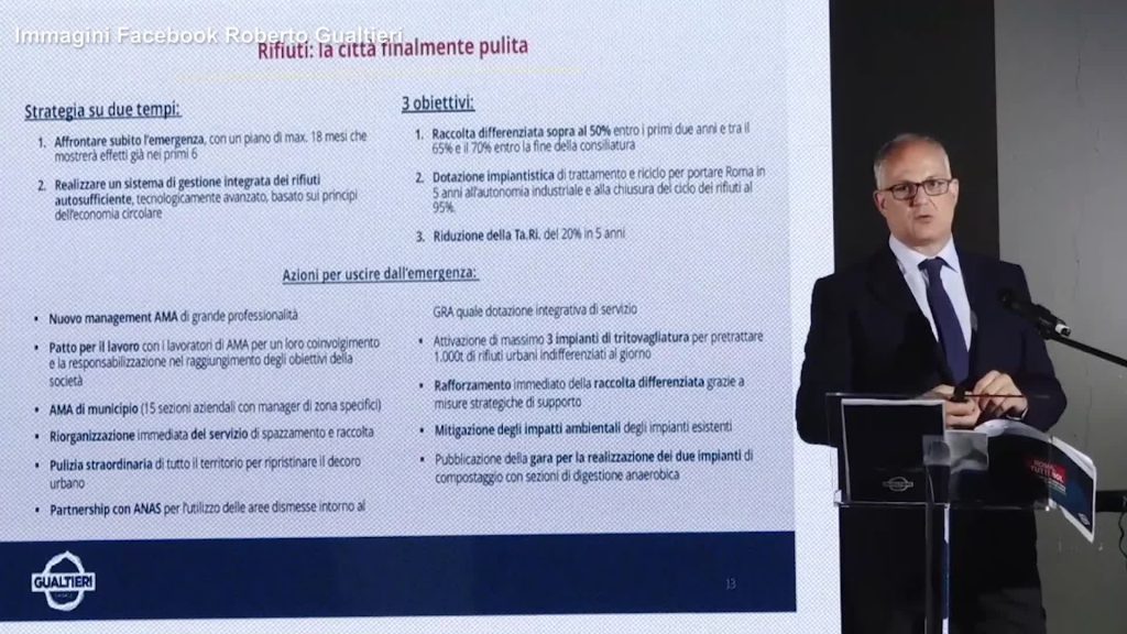 Comunali Roma, Gualtieri: "Pronto piano straordinario sui rifiuti"