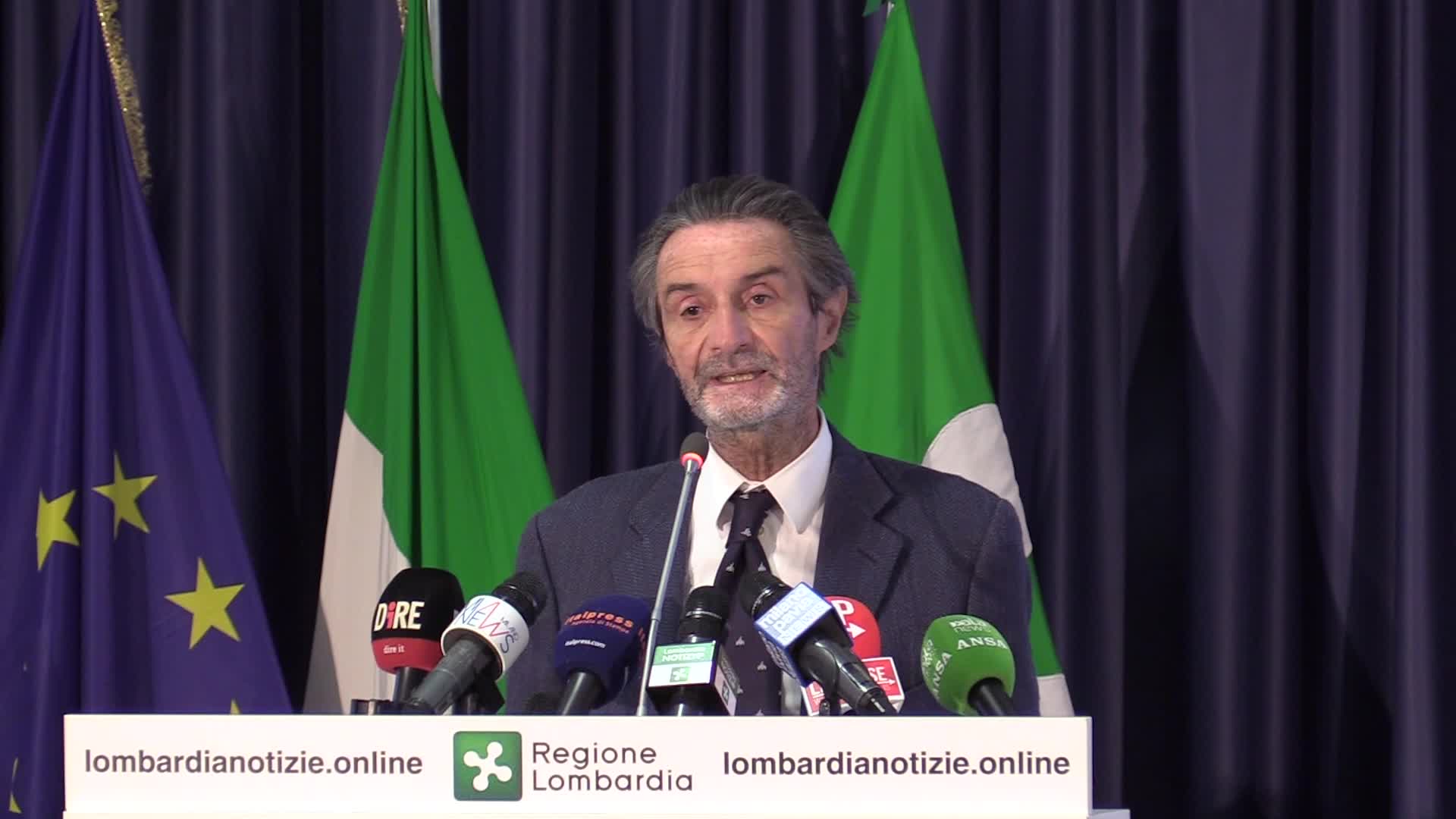 Fontana: "L'82% dei lombardi ha completato il ciclo vaccinale"