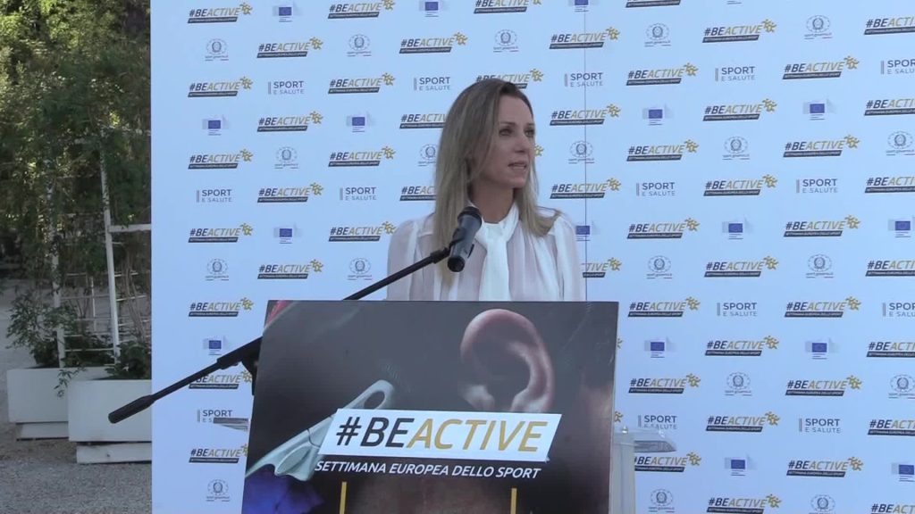 vezzali apre la settimana europea dello sport