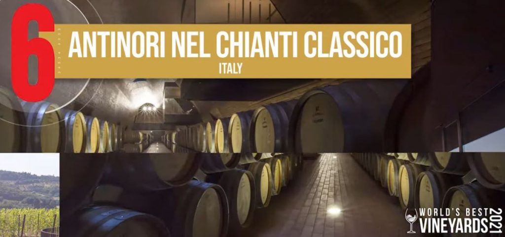 Top 50 World’s Best Vineyards 2021: l’italiana Antinori è sesta al mondo