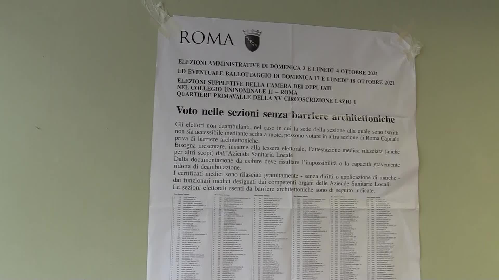Comunali Roma, urne aperte nella Capitale: il video-racconto