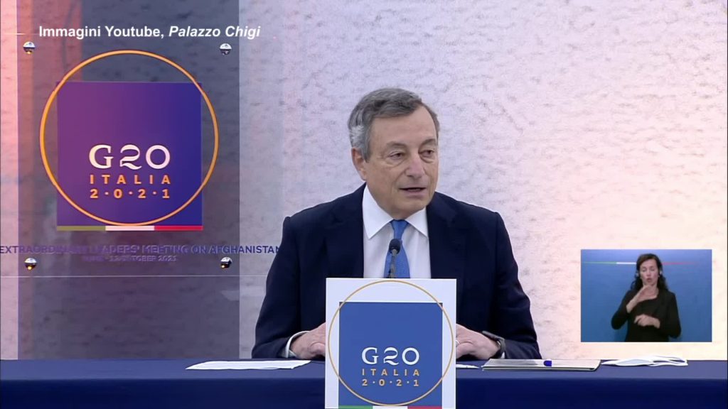 Afghanistan, Draghi: "Contatti con talebani non significa riconoscerli"