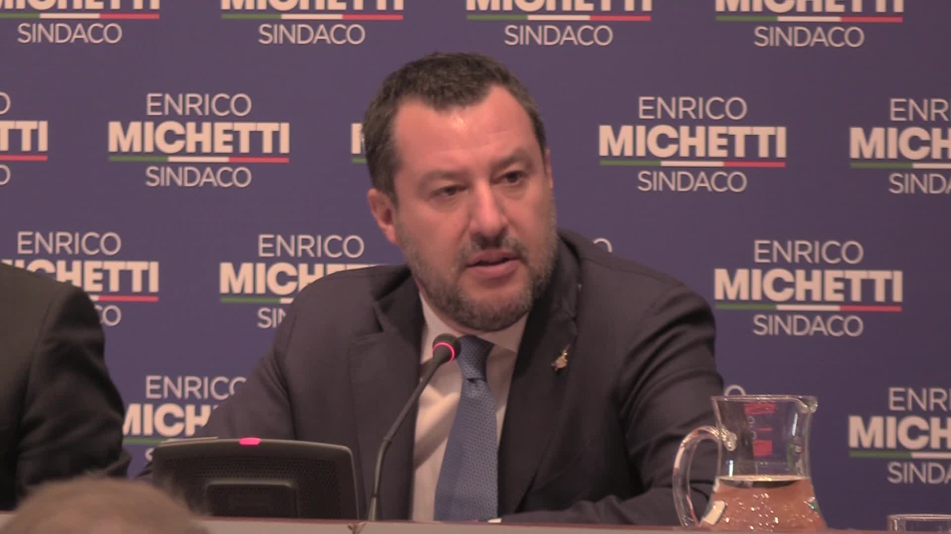Comunali Roma, Salvini e il Cdx con Michetti: "Siamo fiduciosi"
