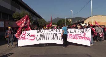 Texprint, corteo di solidarietà agli operai aggrediti