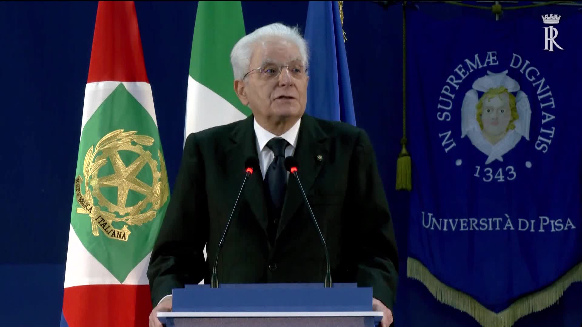 Pisa, visita del presidente della Repubblica Sergio Mattarella