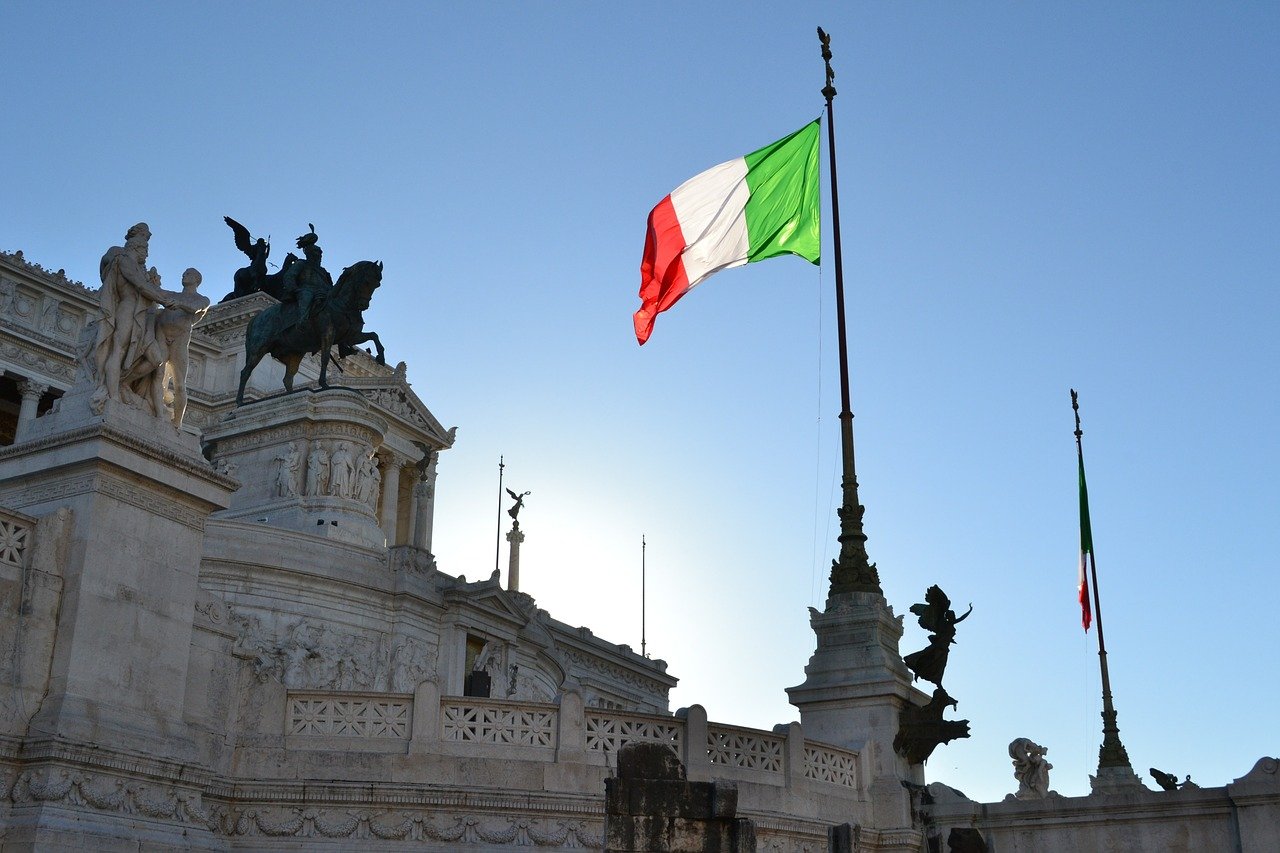 La bandiera italiana (Pixabay)