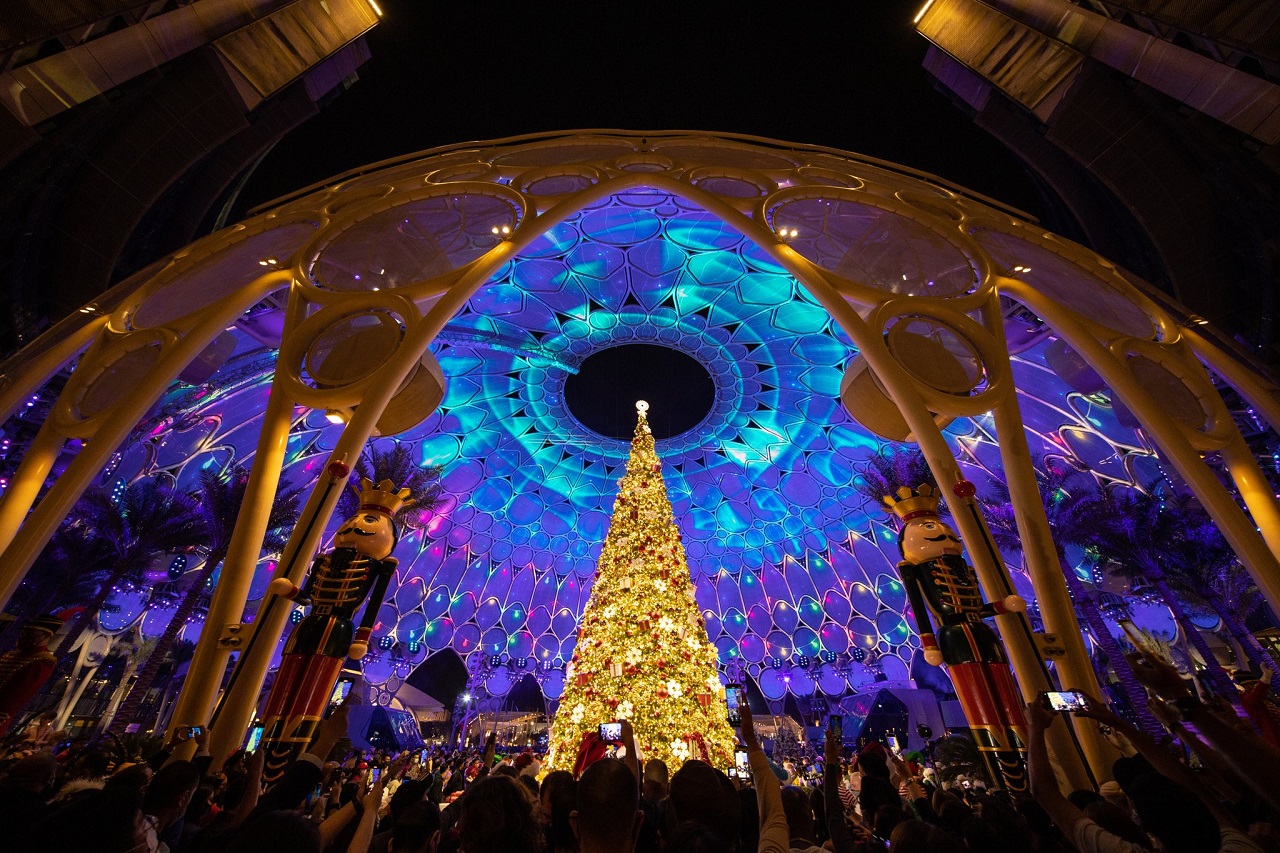 L'albero di Natale di Expo Dubai (Mahmoud Khaled/ Expo 2020 Dubai)