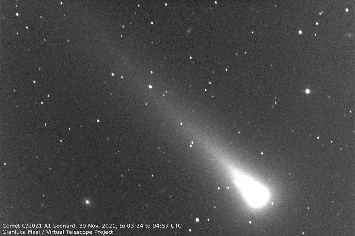 Cometa Leonard in arrivo nella notte di Santa Lucia