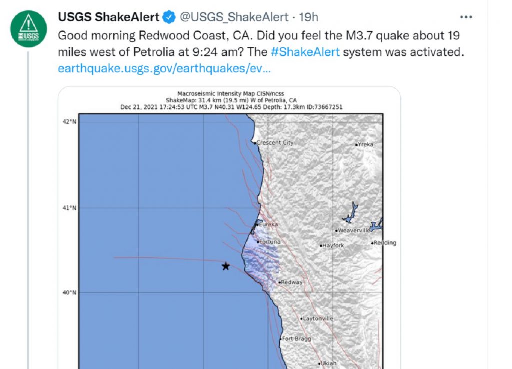 C'è un'app che ti avvisa prima del terremoto