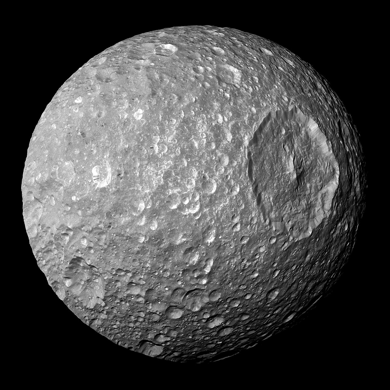 Mimas, una luna di Saturno (Pixabay)