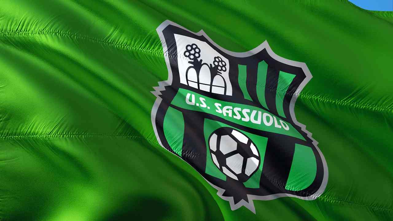 La bandiera della squadra di calcio del Sassuolo