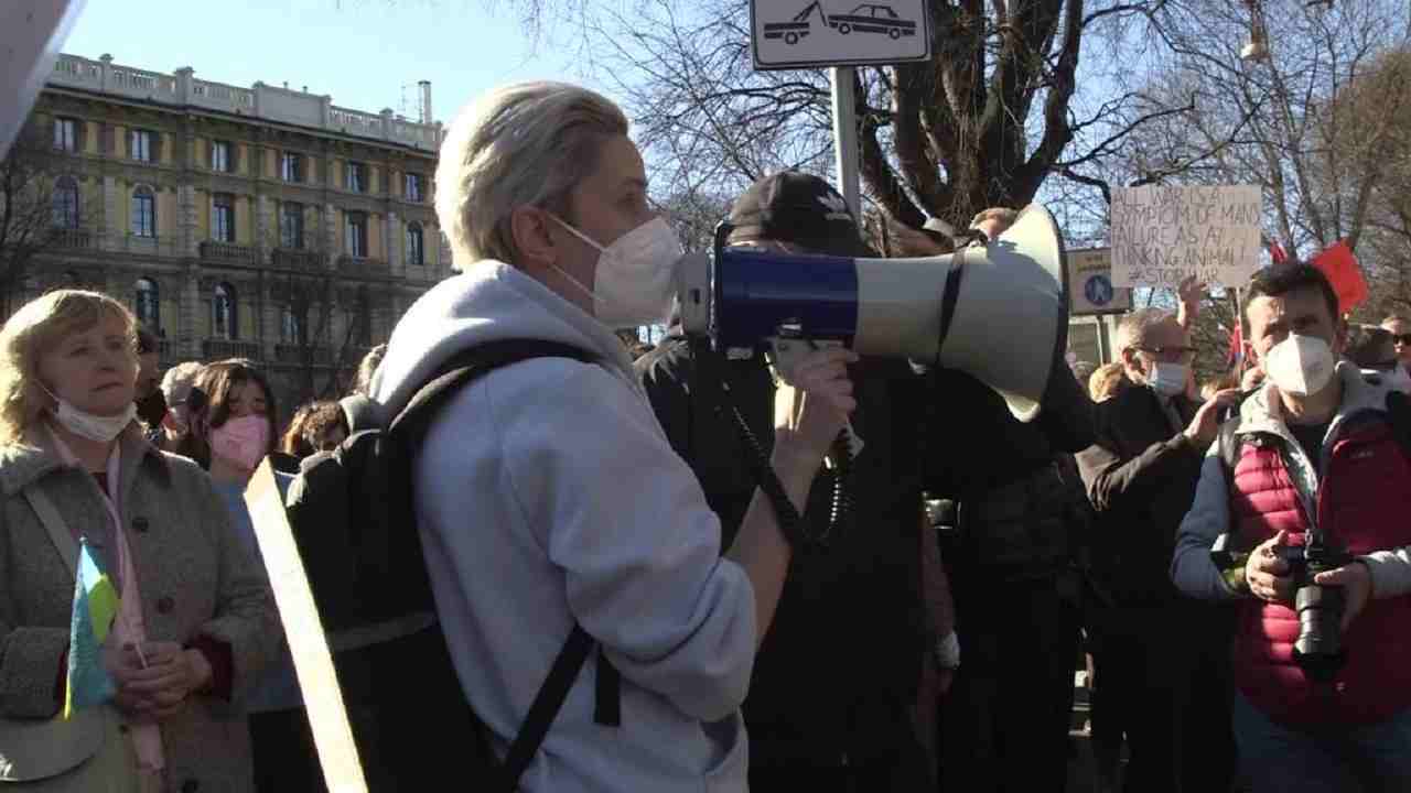 Corteo contro la guerra in Ucraina