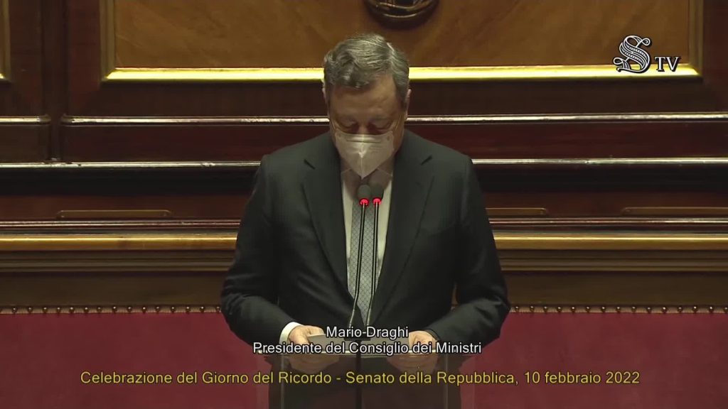 Giorno del Ricordo, Draghi: "Confini non siano causa di conflitto"