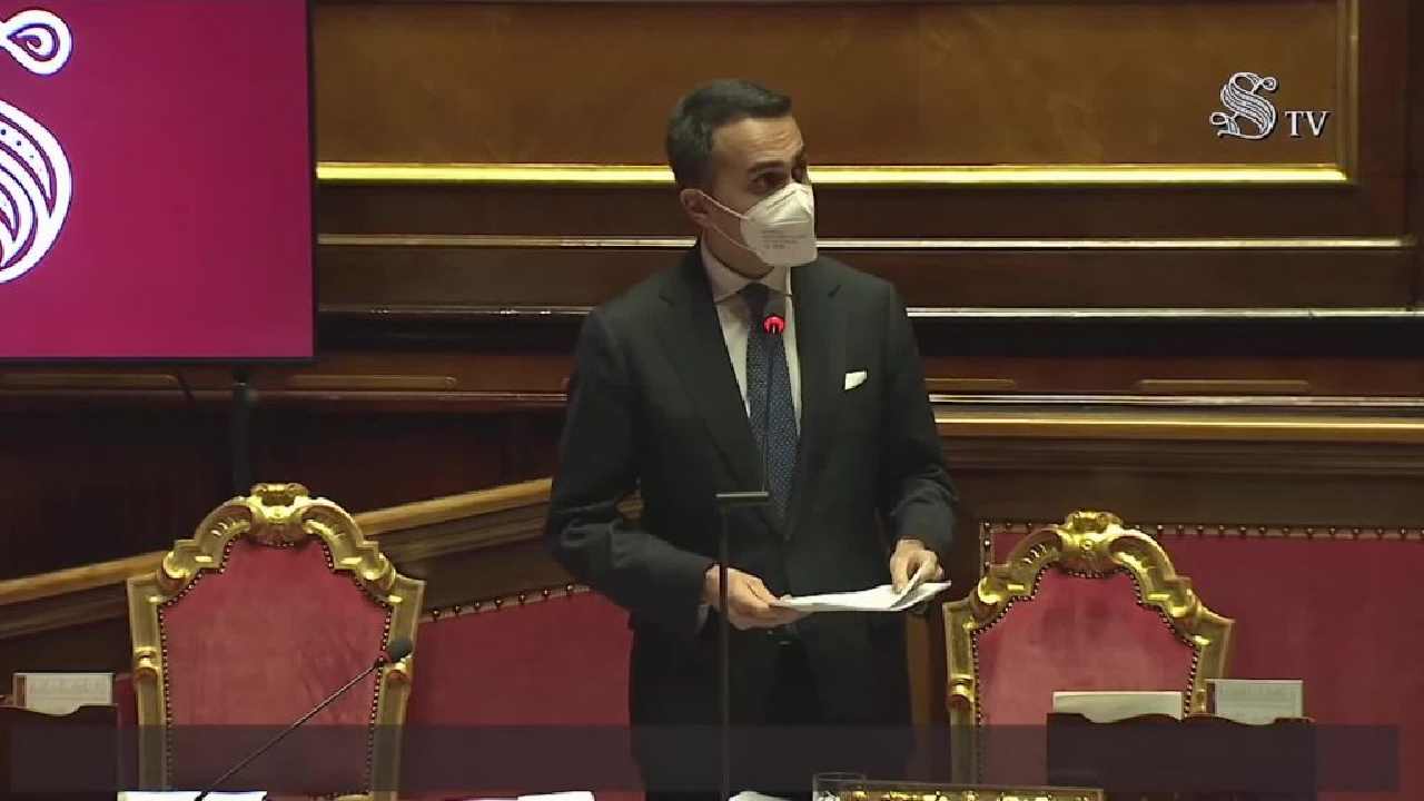 Luigi Di Maio in Senato