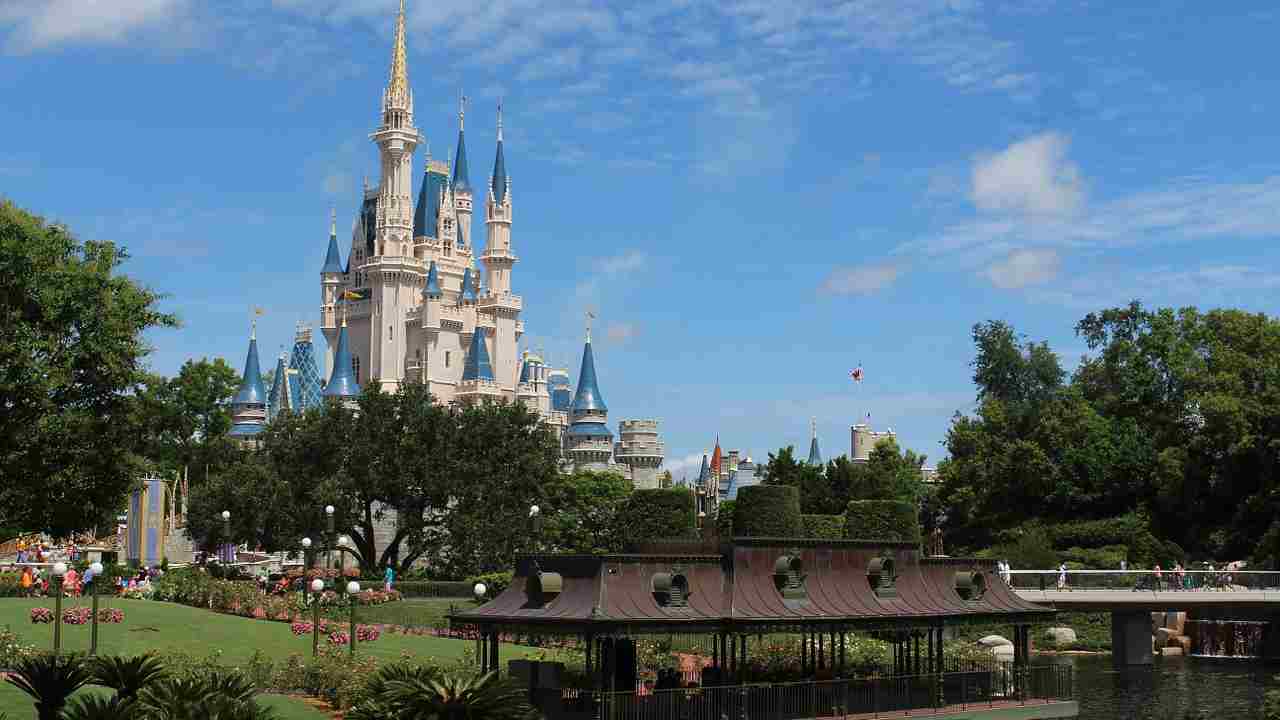 Il castello di Walt Disney World a Orlando, Stati Uniti